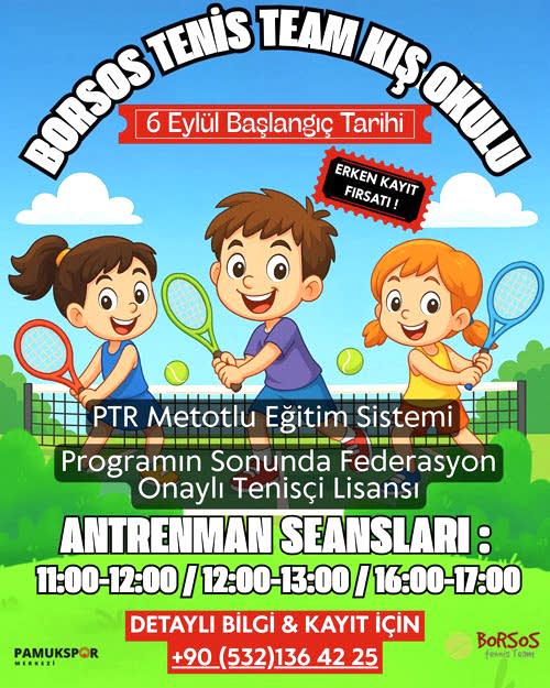 Pamukspor, tenis okulu, tenis kış okulu
